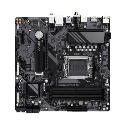 Gigabyte Материнська плата B650M D3HP AX sAM5 B650 4xDDR5 M.2 HDMI DP mATX