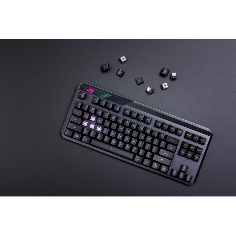 ASUS Клавіатура ROG CLAYMORE II RD RGB 108key USB/WL EN Black