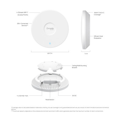 TP-Link Точка доступу EAP720 BE3600 1x2.5GE, PoE