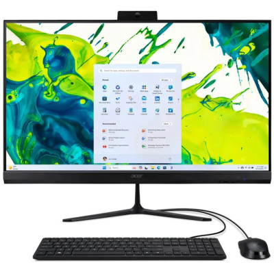 Acer Комп'ютер персональний моноблок Acer Aspire C24-2G 23.8" FHD, Intel 5-120U, 16GB, F512GB, UMA, WiFi, кл+м, Lin, чорний