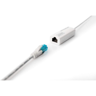 Digitus Адаптер USB 3.0 to Gigabit Ethernet, білий Digitus Адаптер USB 3.0 to Gigabit Ethernet, білий