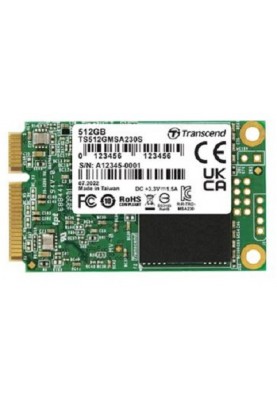 Transcend Накопичувач SSD mSATA 512GB SATA 230S