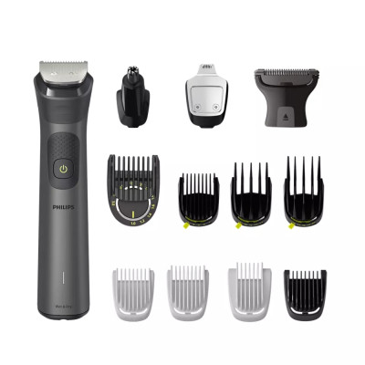 Philips Тример Series 7000, для обличчя, голови, тіла, акум., насадок-13, сталь, сірий