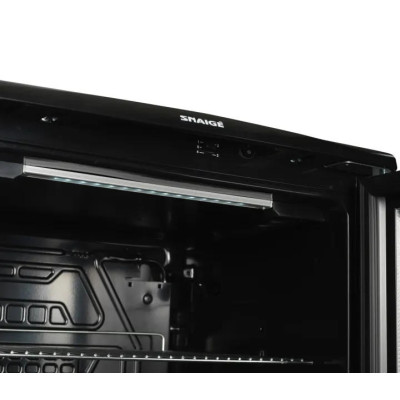 SNAIGE Холодильна вітрина, 85x56х60, 130л, полиць - 3, зон - 1, бут-62, 1дв., ST, чорний