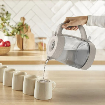 Tefal Електрочайник Tefal Morning Glass Kettle, 1.7л, скло, з підсвіткою, бежевий