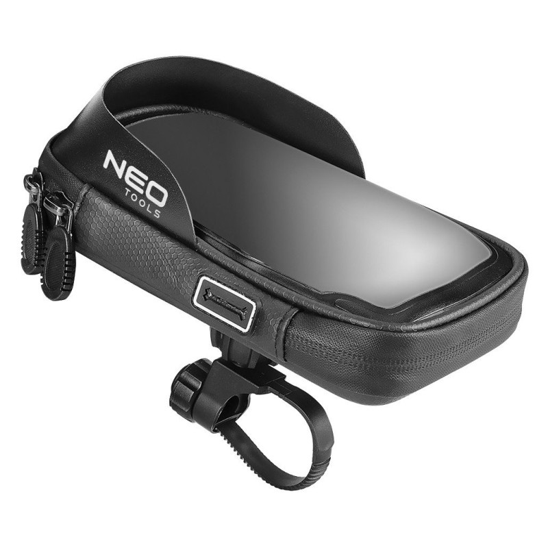 Neo Tools Сумка велосипедна з тримачем для смартфона до 6", водонепроникна, чорний