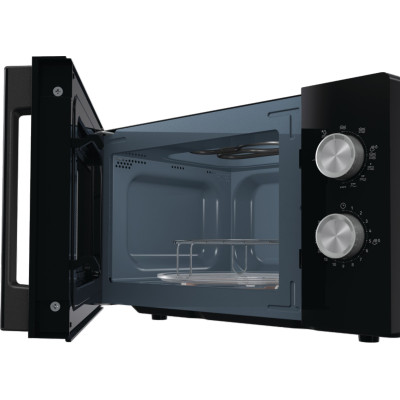 Gorenje Мікрохвільова піч, 20л, хутро. кер., 800Вт, гриль, чорний