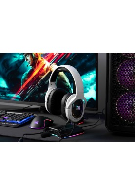 2E Gaming Гарнітура ігрова HG330, 7.1, USB-A, RGB, 2м, білий