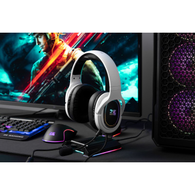 2E Gaming Гарнітура ігрова HG330, 7.1, USB-A, RGB, 2м, білий