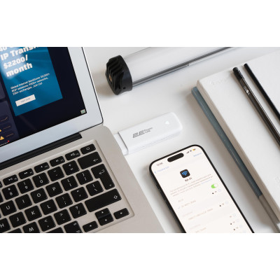 2E Мобільний маршрутизатор PowerLink (MiFi-1 2024) LTE, Wi-Fi4, 1xUSB, 1xCRC9 білий