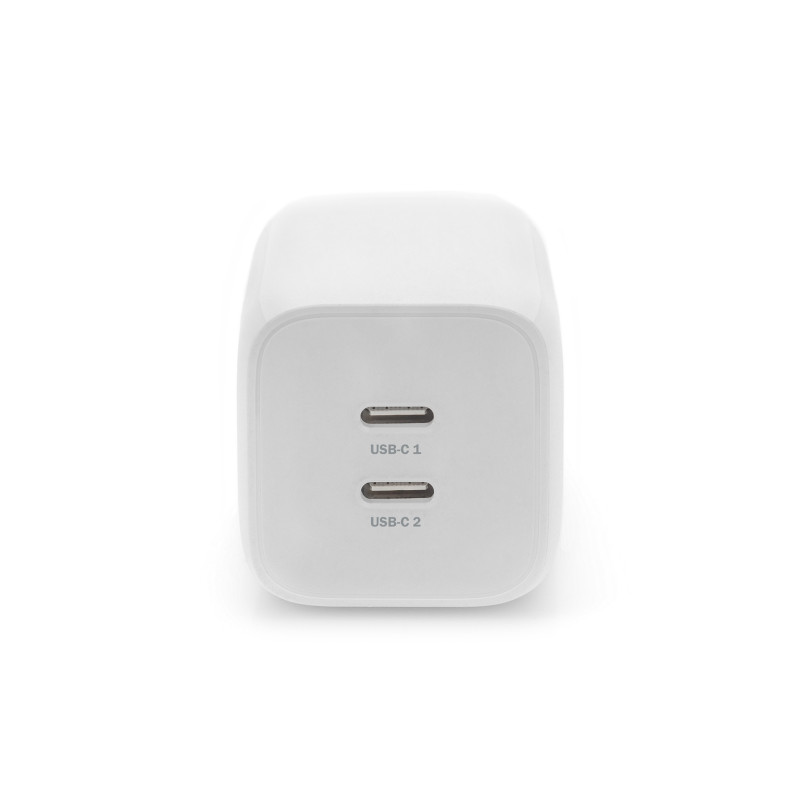 Digitus Зарядний пристрій 2хUSB-C, 65W, GaN