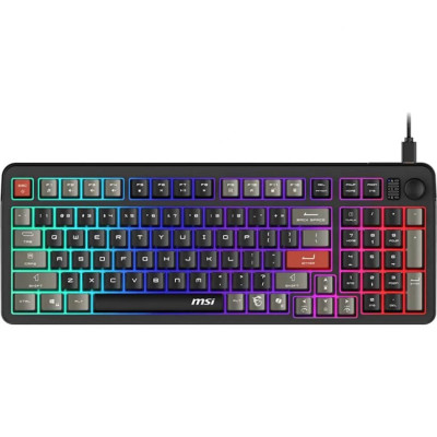 MSI Клавіатура мембранна MSI FORGE GK110 UA 98key, USB-A, EN/UKR/RU, LED, чорний