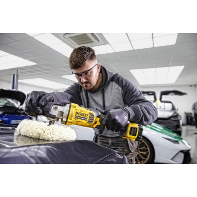 DeWALT Шліфмашина полірувальна акумуляторна DeWALT 18В 180мм 800-2200об/хв 1.9кг без АКБ та ЗП