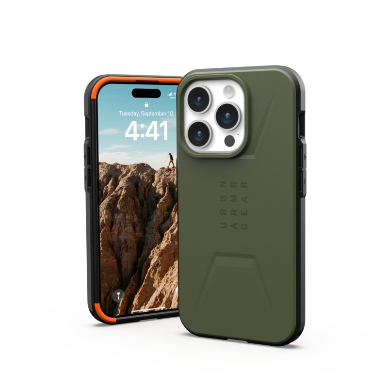 UAG Чохол для Apple iPhone 15 Pro Civilian Magsafe, Olive Drab