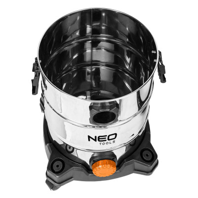 Neo Tools Пилосос професійний, 1400Вт, 18 кПа, контейнер 30л, HEPA, колеса, 5.92кг