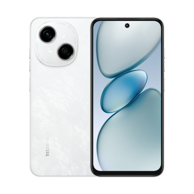 TECNO Смартфон Spark Go 1 (KL4) 6.67" 3/64ГБ, 2SIM, 5000мА рік, Glittery White