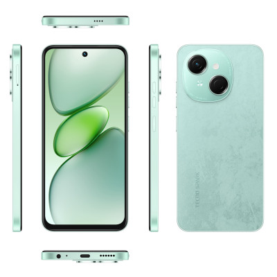 TECNO Смартфон Spark Go 1 (KL4) 6.67" 4/128ГБ, 2SIM, 5000мА • рік, Magic Skeen Green