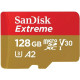 SanDisk Карта пам'яті microSD 128GB C10 UHS-I U3 R190/W90MB/s Extreme V30 + SD