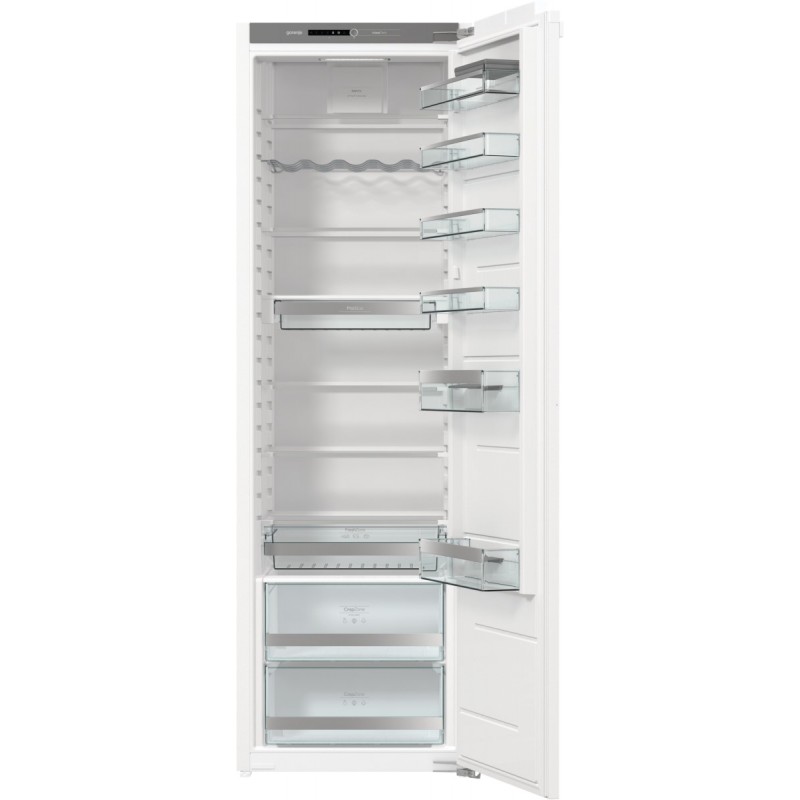 Gorenje Холодильна камера вбудована, 177x55,5х54,5, 301л, А++, інв., дисплей, білий