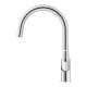 Grohe Змішувач для кухні QuickFix Start Flow, довж.виливу - 215мм, поворотний/витяжний, 1важіль, хром