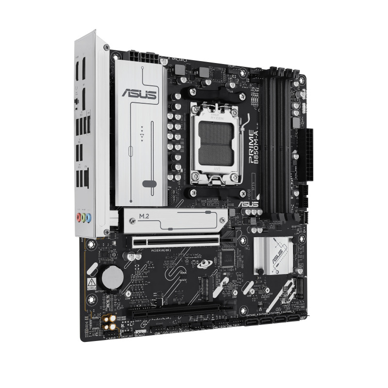 ASUS Материнcька плата PRIME B850M-A-CSM sAM5 B850 4xDDR5 M.2 HDMI DP mATX