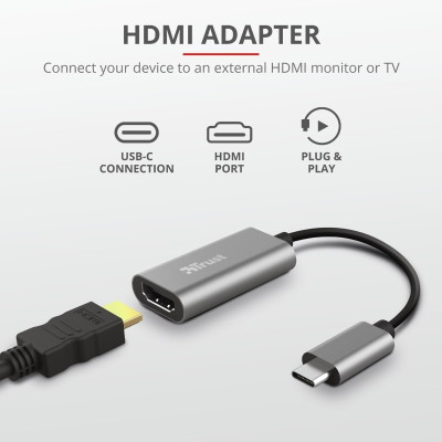 Trust Dalyx USB-C to HDMI Adapter Trust Dalyx USB-C to HDMI Adapter