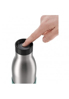 Tefal Термопляшка Bludrop, 500мл, діам70, t хол. 24г, гар.12г, нерж.сталь+пластик, зелений