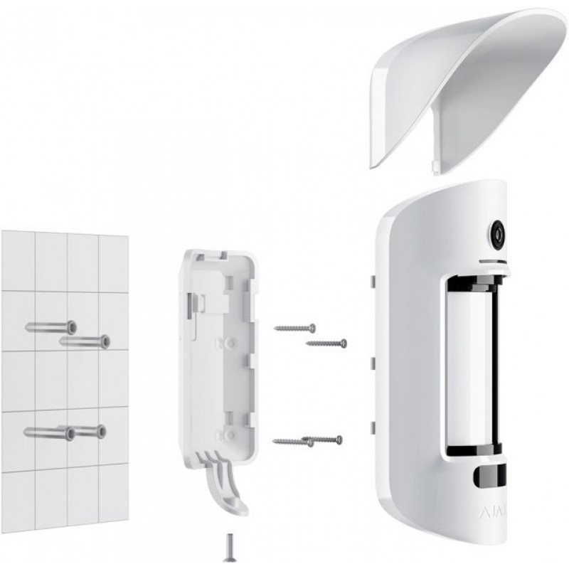 Ajax Бездротовий вуличний датчик руху з фотофіксацією MotionCam Outdoor білий
