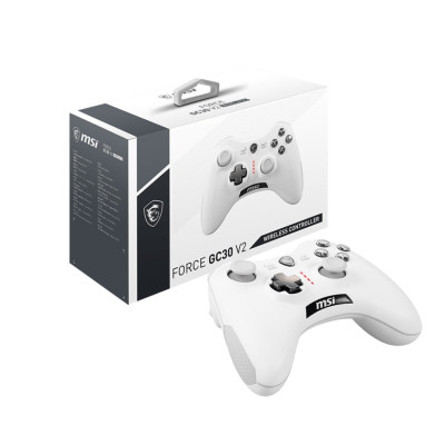 MSI Універсальний геймпад бездротовий MSI Force GC30 V2 WHITE S10-43G0040-EC4