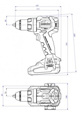 Metabo Шурповерт-дрель BS 18 LT BL, аккумуляторный, Li-Power, 2*18 В, 2Ач, metaBOX, 145 1.6кг