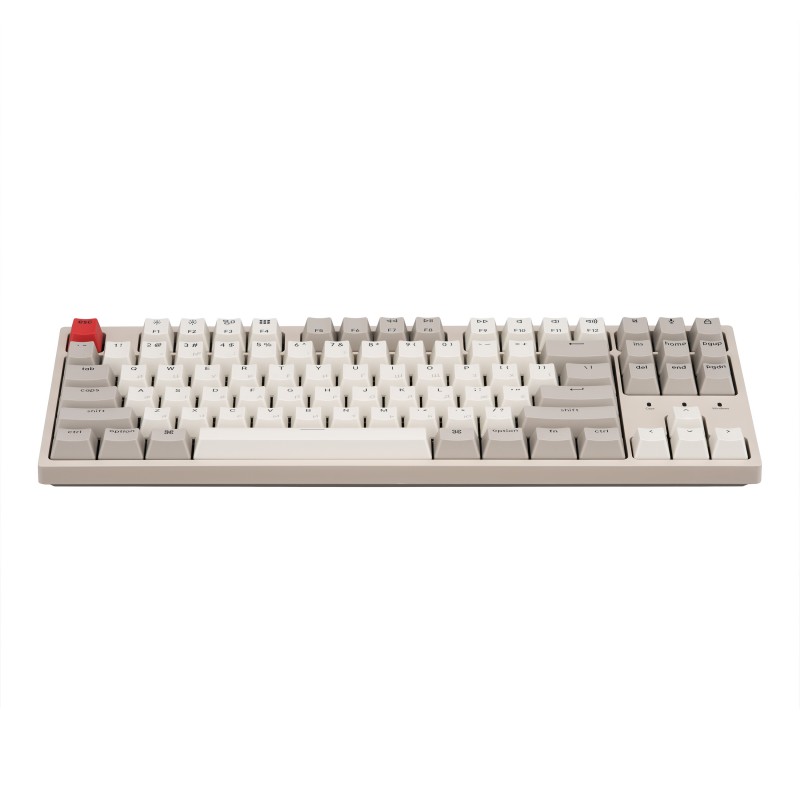 Keychron Клавіатура механічна C1 87Key, Gateron G pro Brown, USB-A, EN/UKR, No Led, Сірий