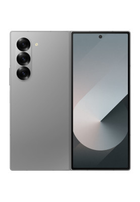 Samsung Смартфон Galaxy Fold 6 5G (F956) 7.6"/6.3" 12/256ГБ, 1SIM, 4400мА•рік, сріблястий сірий