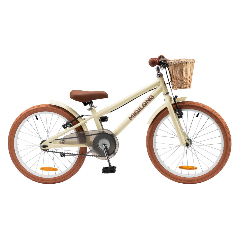Miqilong Дитячий велосипед RM 20" бежевий