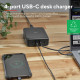 Trust Зарядне пристрій мережевий Maxo 240Вт, GaN, 4xUSB-C, PD, чорний