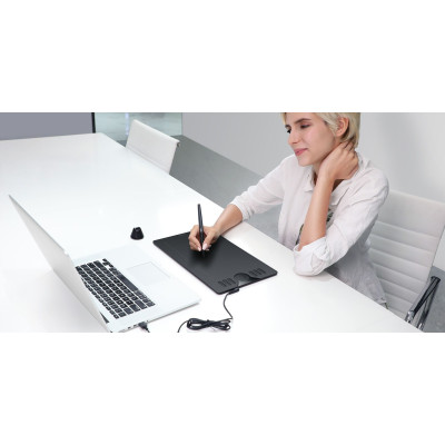 Huion Графічний планшет 10"x6.25" HS610, microUSB, чорний