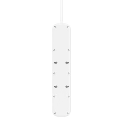 Belkin Подовжувач мережевий 2м, 4хТип, 16А, USB-A/USB-C 18Вт, фільтр, білий