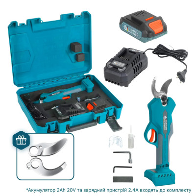 Könner & Söhnen Секатор акумуляторний Konner&Sohnen KS CPS20V-32 Case PLUS 20В акб 2х2А·рік d 15-32мм ЗП кейс 0.89кг Könner & Söhnen Секатор акумуляторний Konner&Sohnen KS CPS20V-32 Case PLUS 20В акб 2х2А·рік d 15-32мм ЗП кейс 0.89кг