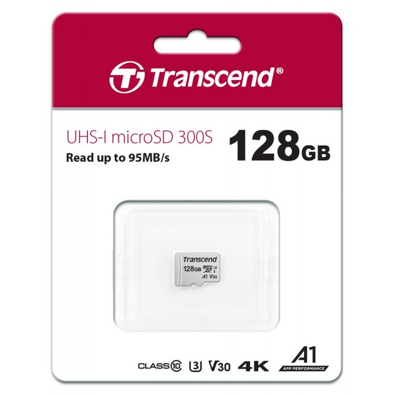 Transcend Карта пам'яті microSD 128GB C10 UHS-I R100/W45MB/s