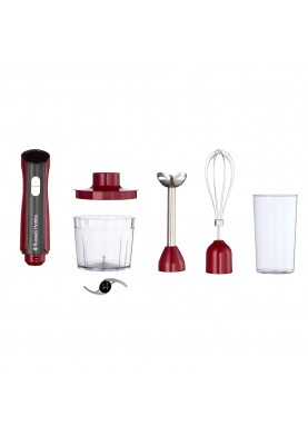 Russell Hobbs Блендер заглибний Desire Red, 500Вт, чаша-500мл, вінчик, міні-подріб., червоний