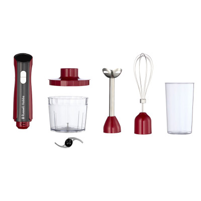 Russell Hobbs Блендер заглибний Desire Red, 500Вт, чаша-500мл, вінчик, міні-подріб., червоний