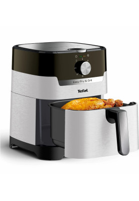 Tefal Мультипіч EasyFry&Grill, 1550Вт, чаша-4.2л, механічне керув., від 80°C до 200°C, пластик, чорний-світло-сірий