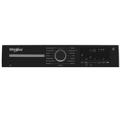 Whirlpool Сушильна машина Whirlpool тепловий насос, 8кг, A++, 54,5см, дисплей, люк чорний, білий