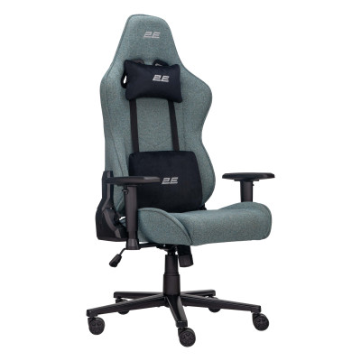 2E Gaming Крісло 2E GAMING BUSHIDO Lite, тканина, 2D-Armrests, зелений темний