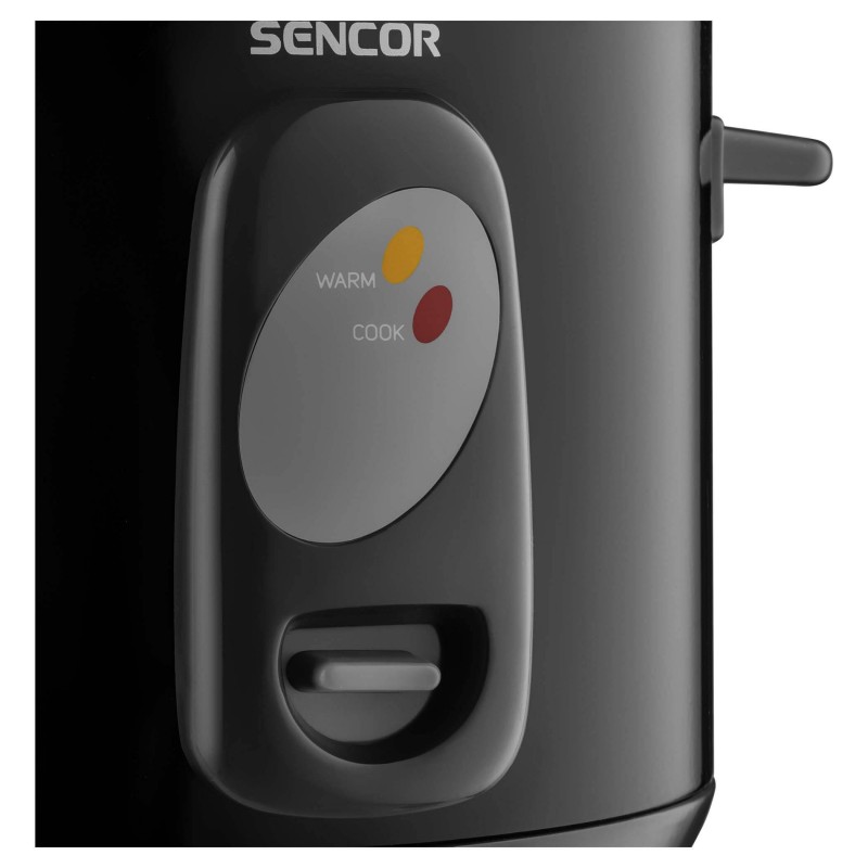 Sencor Рисоварка, 400Вт, чаша-1л, електр. керування , знімна кришка, нерж. сталь, сірий