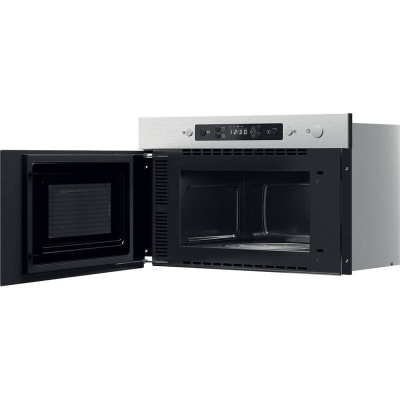 Whirlpool Мікрохвильова піч вбудована, 22л, електронне упр., 750Вт, гриль, дисплей, нерж