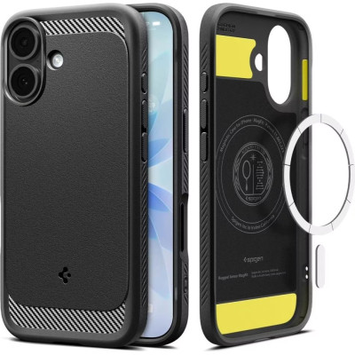 Spigen Чохол Spigen для iPhone 17, Rugged Armor MagFit, Matte Black