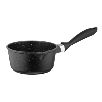 ARDESTO Ківш зі скляною кришкою Gemini Anzio, 1.2л, алюміній, чорний