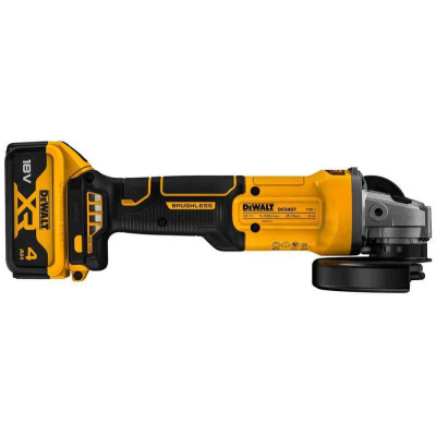 DeWALT Шліфмашина кутова акумуляторна DeWALT XR Li-lon 18В акб 1x4.0А·год 125мм 9000об/хв ЗП, кейс 1.61кг