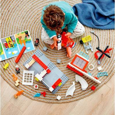 LEGO Конструктор DUPLO Пожежна частина та гвинтокрил