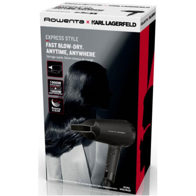 Rowenta Фен дорожній Express Style Karl Lagerfeld CV184LF0